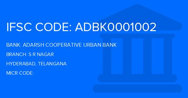 Adarsh Cooperative Urban Bank S R Nagar Branch IFSC Code