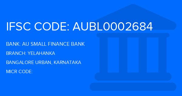 Au Small Finance Bank (AU BANK) Yelahanka Branch IFSC Code