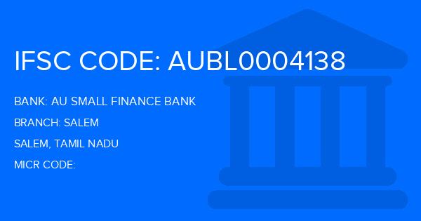 Au Small Finance Bank (AU BANK) Salem Branch IFSC Code