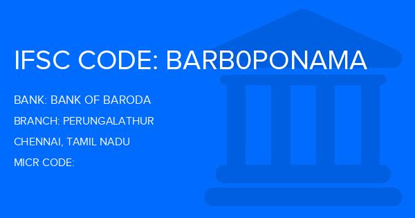 Bank Of Baroda (BOB) Perungalathur Branch IFSC Code