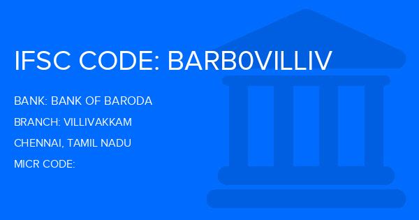 Bank Of Baroda (BOB) Villivakkam Branch IFSC Code