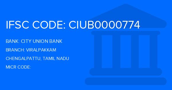 City Union Bank (CUB) Viralpakkam Branch IFSC Code