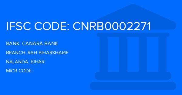 Canara Bank Rah Biharsharif Branch IFSC Code