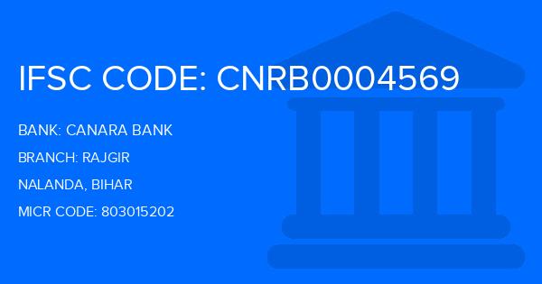 Canara Bank Rajgir Branch IFSC Code