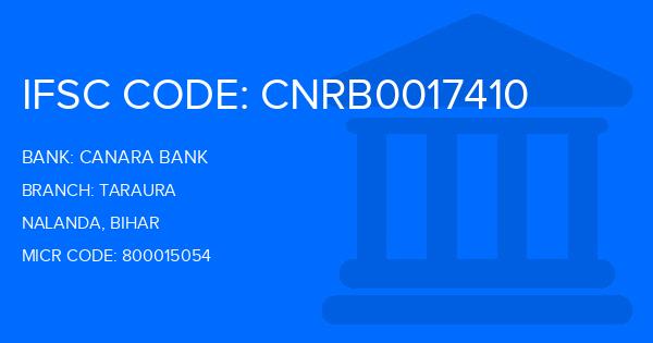 Canara Bank Taraura Branch IFSC Code