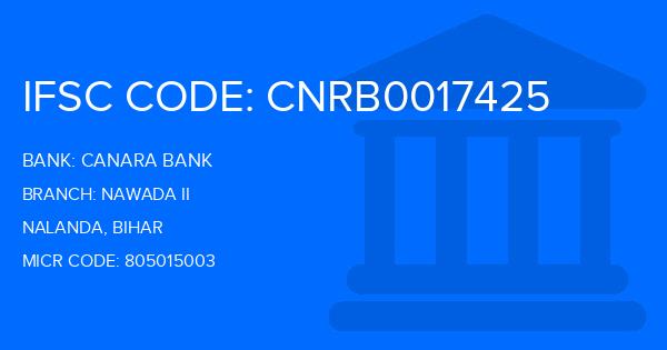 Canara Bank Nawada Ii Branch IFSC Code