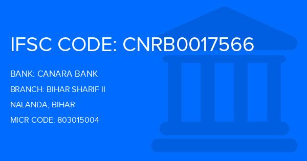 Canara Bank Bihar Sharif Ii Branch IFSC Code