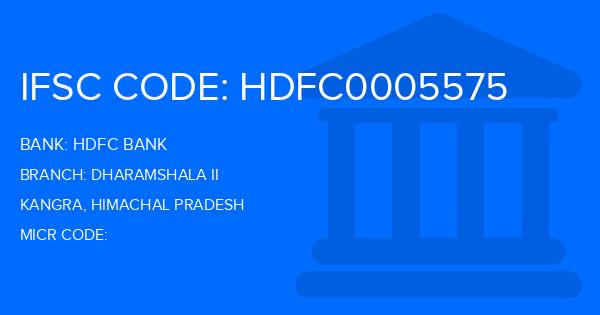 Hdfc Bank Dharamshala Ii Branch IFSC Code