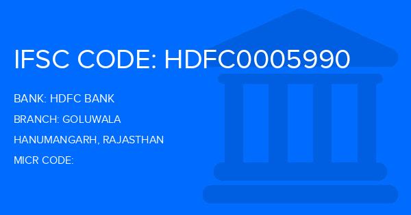 Hdfc Bank Goluwala Branch IFSC Code