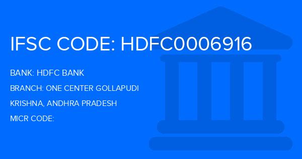 Hdfc Bank One Center Gollapudi Branch IFSC Code