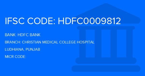 Hdfc Bank Christian Medical College Hospital Branch IFSC Code