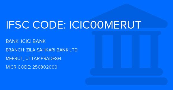 Icici Bank Zila Sahkari Bank Ltd Branch IFSC Code