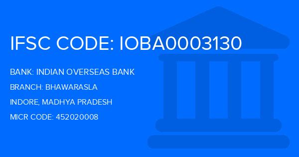 Indian Overseas Bank (IOB) Bhawarasla Branch IFSC Code