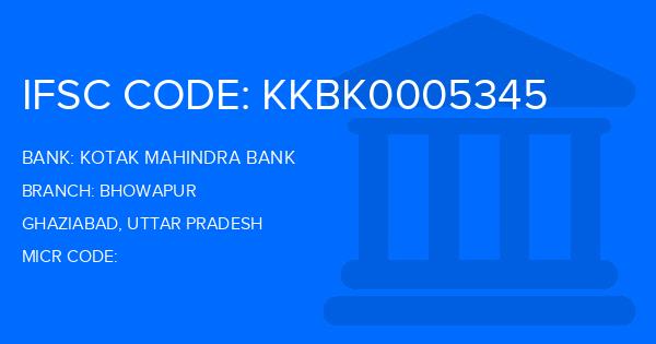 Kotak Mahindra Bank (KMB) Bhowapur Branch IFSC Code