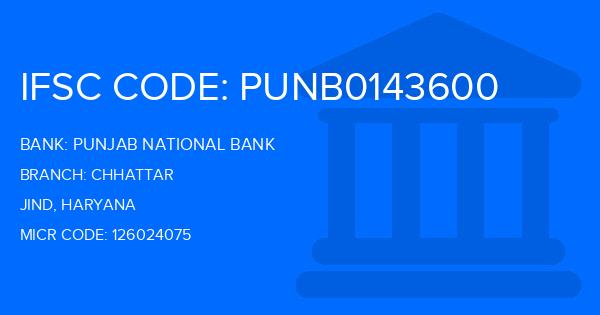 Punjab National Bank (PNB) Chhattar Branch IFSC Code