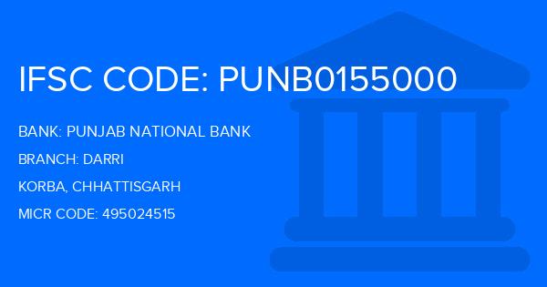 Punjab National Bank (PNB) Darri Branch IFSC Code