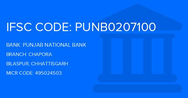 Punjab National Bank (PNB) Chapora Branch IFSC Code