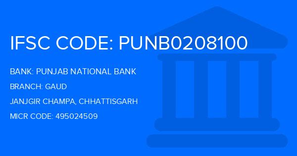 Punjab National Bank (PNB) Gaud Branch IFSC Code