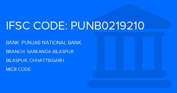 Punjab National Bank (PNB) Sarkanda Bilaspur Branch IFSC Code