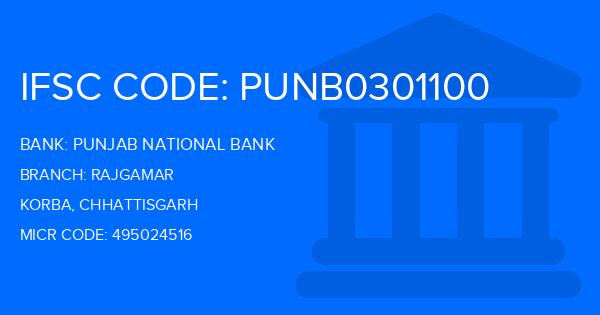 Punjab National Bank (PNB) Rajgamar Branch IFSC Code