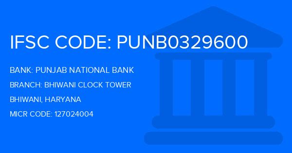 Punjab National Bank (PNB) Bhiwani Clock Tower Branch IFSC Code