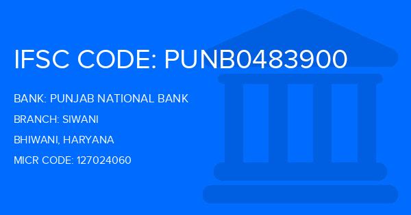 Punjab National Bank (PNB) Siwani Branch IFSC Code