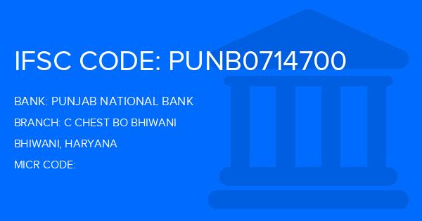 Punjab National Bank (PNB) C Chest Bo Bhiwani Branch IFSC Code