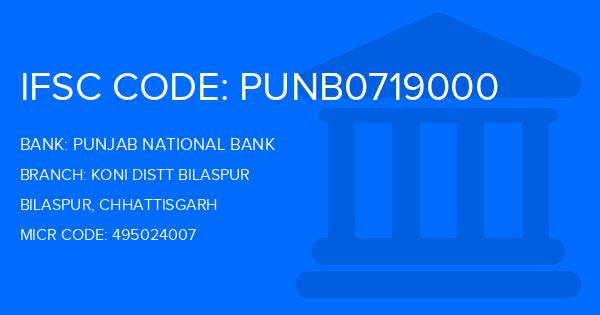 Punjab National Bank (PNB) Koni Distt Bilaspur Branch IFSC Code