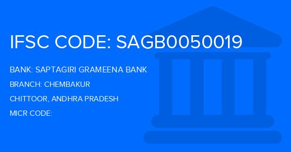 Saptagiri Grameena Bank Chembakur Branch IFSC Code