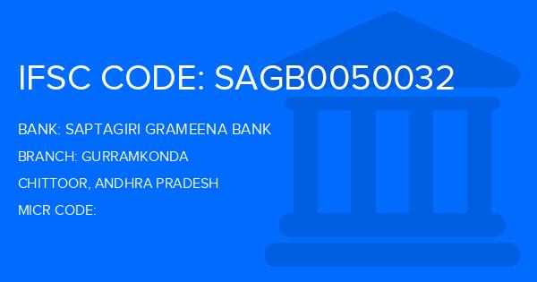 Saptagiri Grameena Bank Gurramkonda Branch IFSC Code