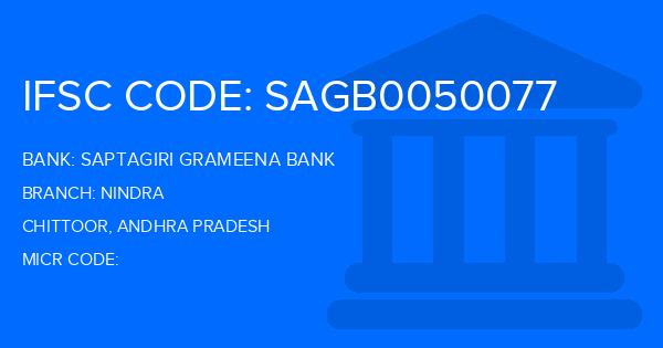 Saptagiri Grameena Bank Nindra Branch IFSC Code