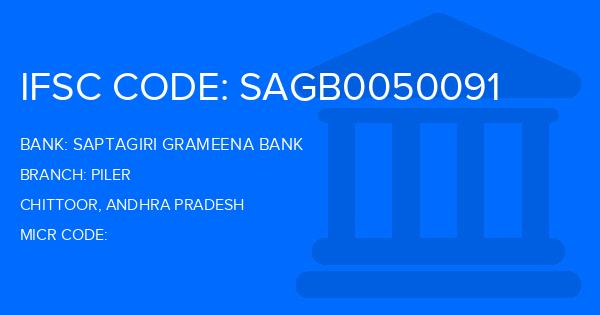 Saptagiri Grameena Bank Piler Branch IFSC Code