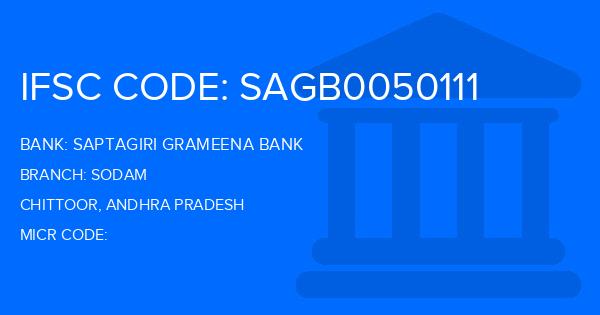 Saptagiri Grameena Bank Sodam Branch IFSC Code