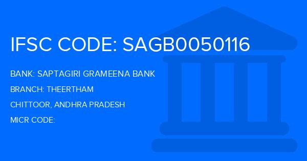 Saptagiri Grameena Bank Theertham Branch IFSC Code
