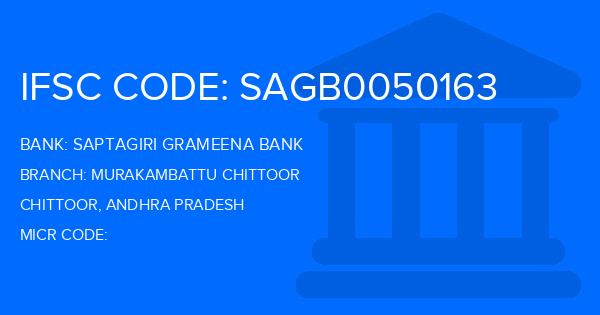 Saptagiri Grameena Bank Murakambattu Chittoor Branch IFSC Code