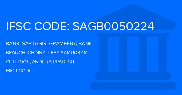 Saptagiri Grameena Bank Chinna Tippa Samudram Branch IFSC Code