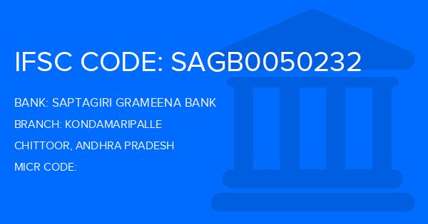 Saptagiri Grameena Bank Kondamaripalle Branch IFSC Code