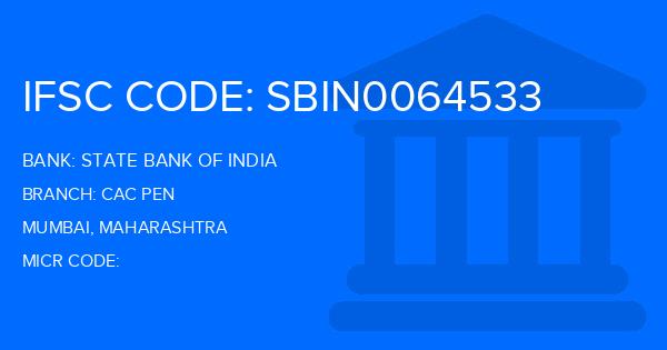 State Bank Of India (SBI) Cac Pen Branch IFSC Code