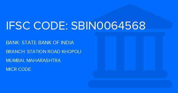 State Bank Of India (SBI) Station Road Khopoli Branch IFSC Code