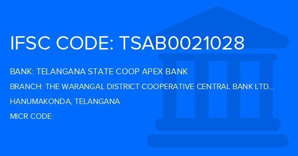 Telangana State Coop Apex Bank The Warangal District Cooperative Central Bank Ltd Inavole Branch IFSC Code